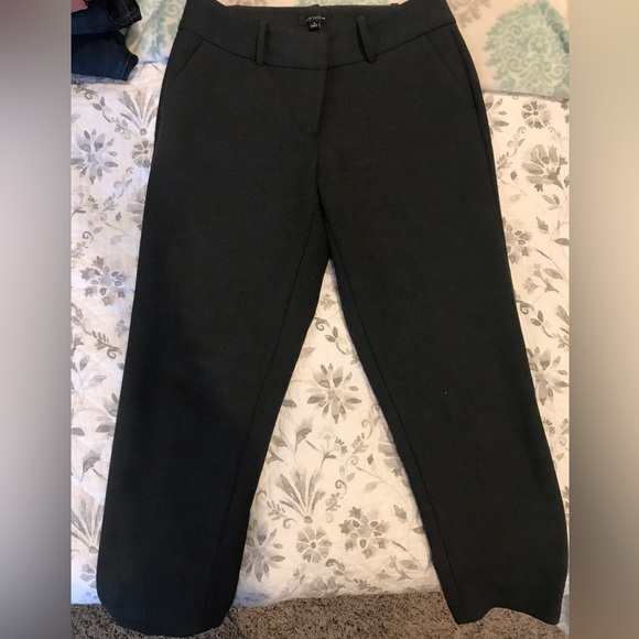 Ann Taylor pencil cropped work pant. These are size 8 in charcoal. - Picture 2 of 3